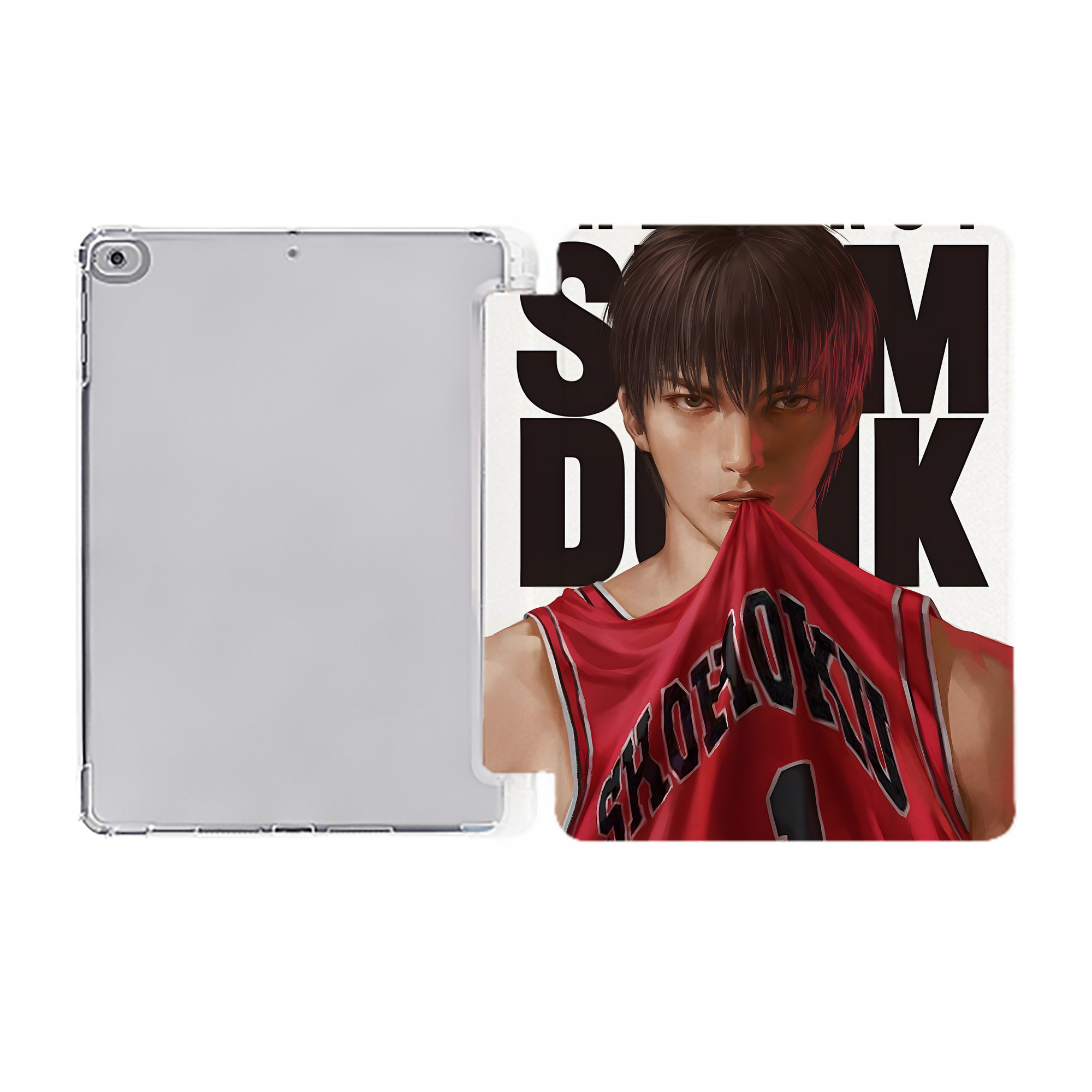 （画像用） SLAM DUNK／スラムダンク IPad ケース ペン収納付き 三つ折りスタンド PUレザー×シリコン 対応機種9.5/10.5/10.9インチ